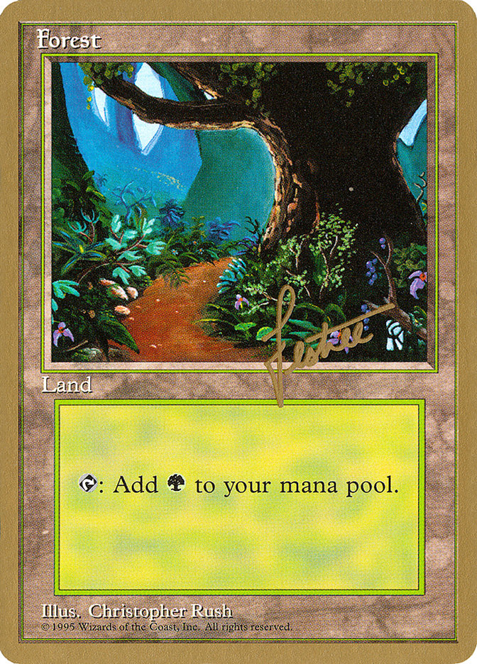 Forest (bl376) (Bertrand Lestree) [Pro Tour Collector Set] | Local Legends