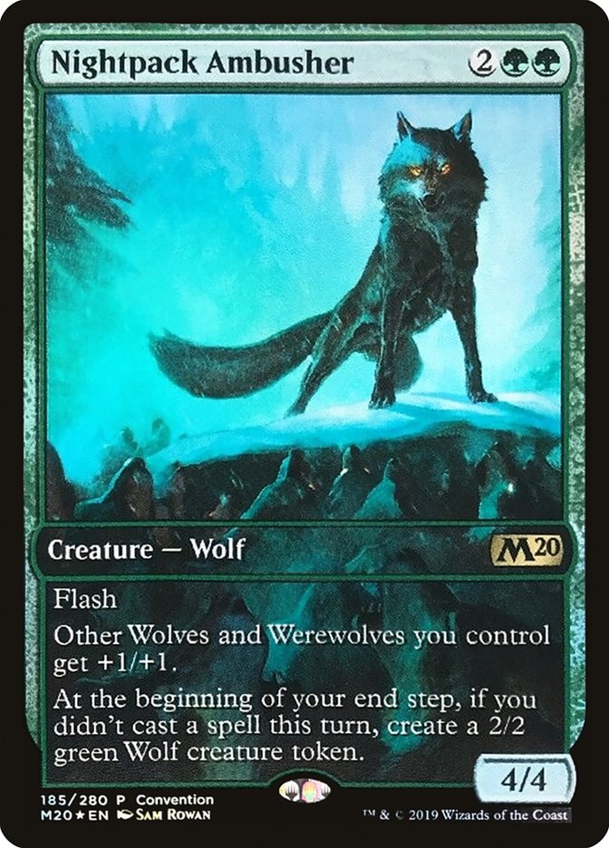 Nightpack Ambusher (Convention) [Core Set 2020 Promos] | Golgari Games