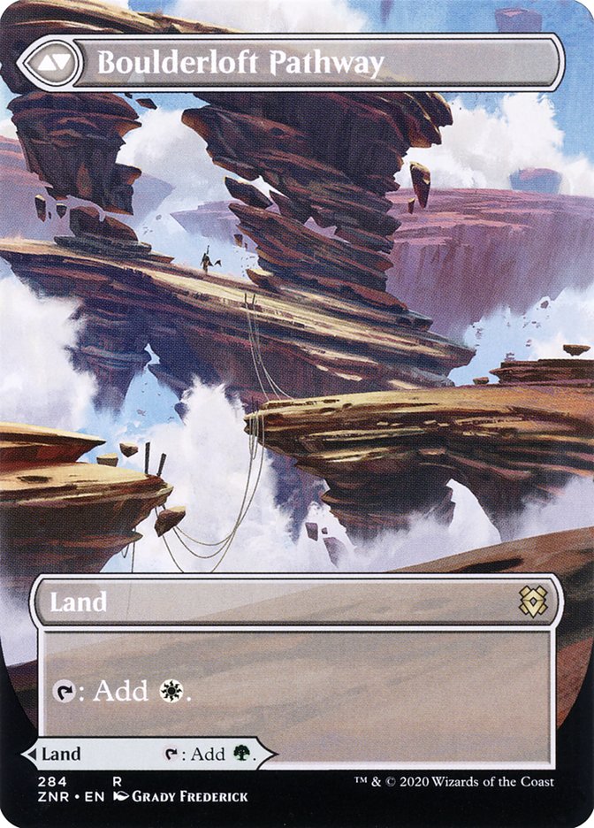 Branchloft Pathway // Boulderloft Pathway (Borderless Alternate Art) [Zendikar Rising] | Local Legends