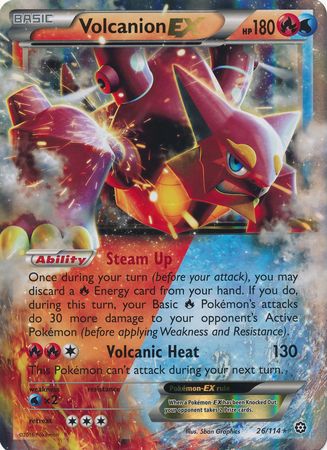 Volcanion EX (26/114) (Jumbo Card) [XY: Steam Siege] | Golgari Games