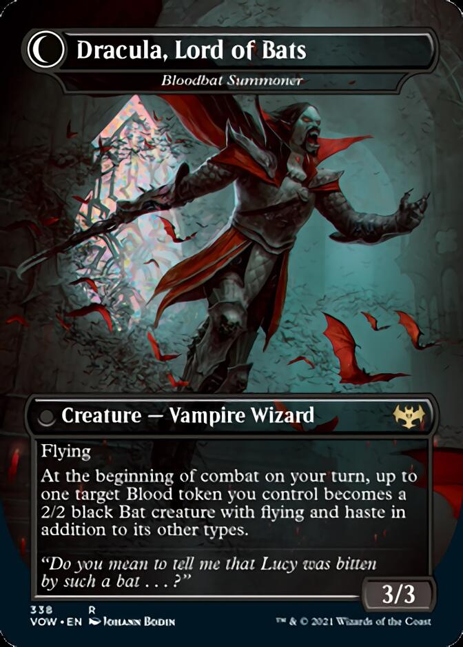 Voldaren Bloodcaster // Bloodbat Summoner - Dracula, Lord of Blood // Dracula, Lord of Bats [Innistrad: Crimson Vow] | Golgari Games