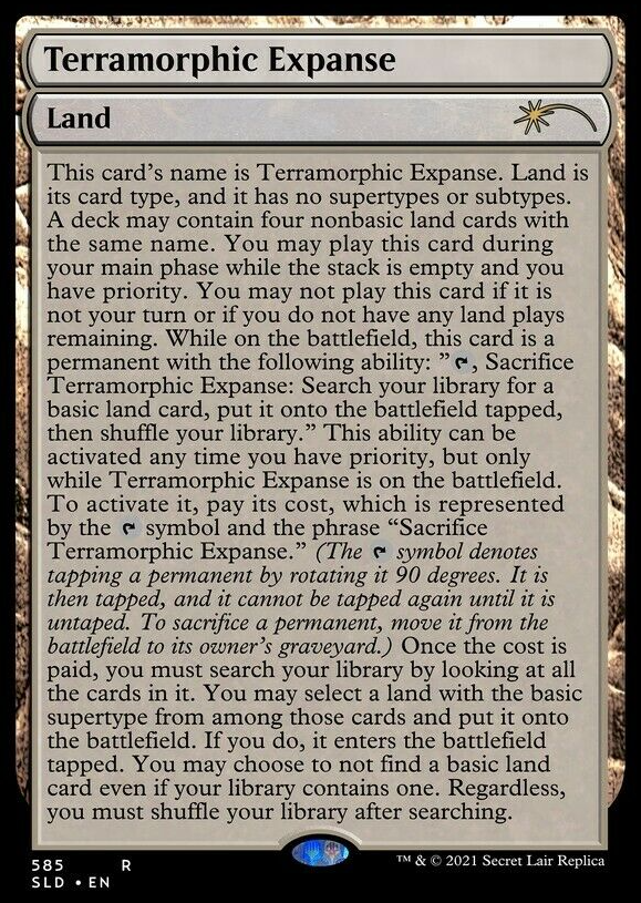 Terramorphic Expanse (Full Text) [Secret Lair Drop Promos] | Golgari Games