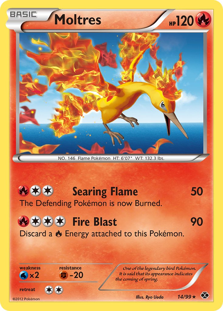 Moltres (14/99) (Blister Exclusive) [Black & White: Next Destinies] | Golgari Games