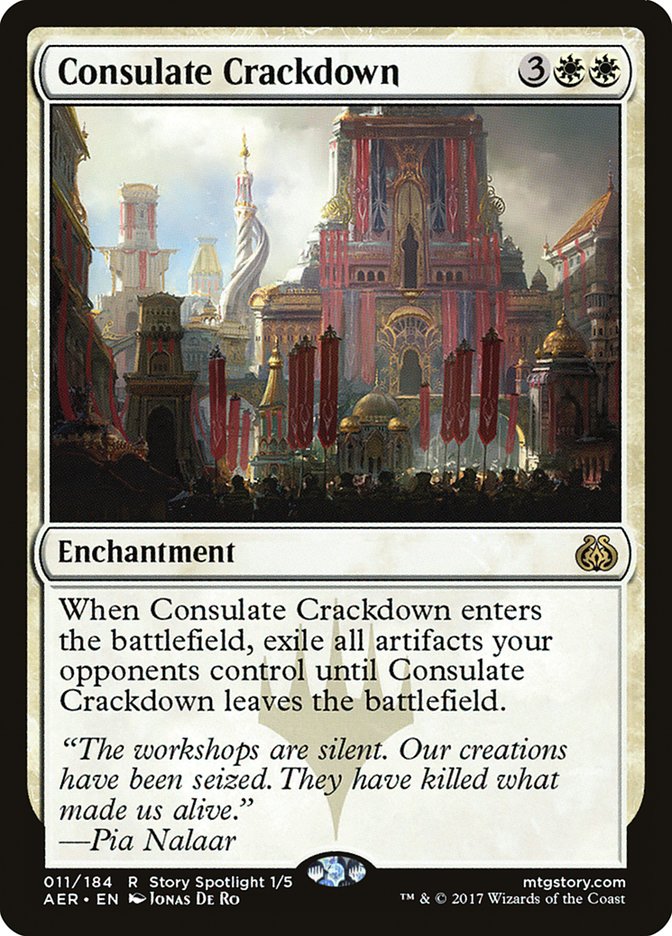 Consulate Crackdown [Aether Revolt] | Golgari Games