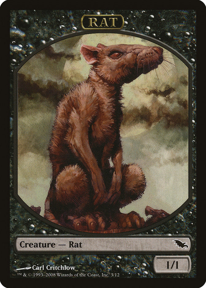 Rat Token [Shadowmoor Tokens] | Golgari Games