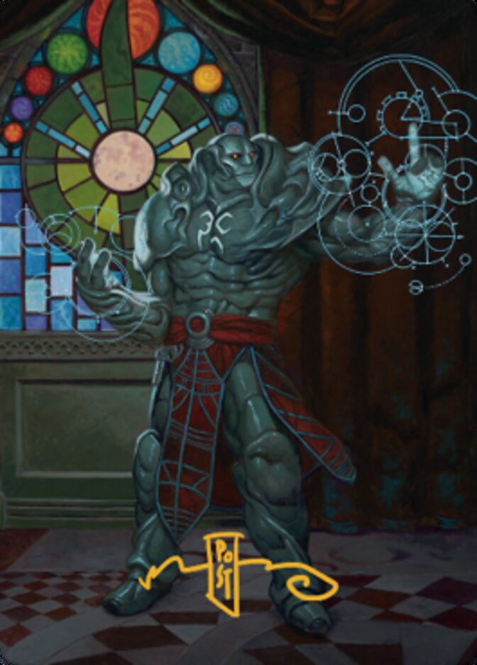 Karn, Living Legacy Art Card 2 (Gold-Stamped Signature) [Dominaria United Art Series] | Local Legends