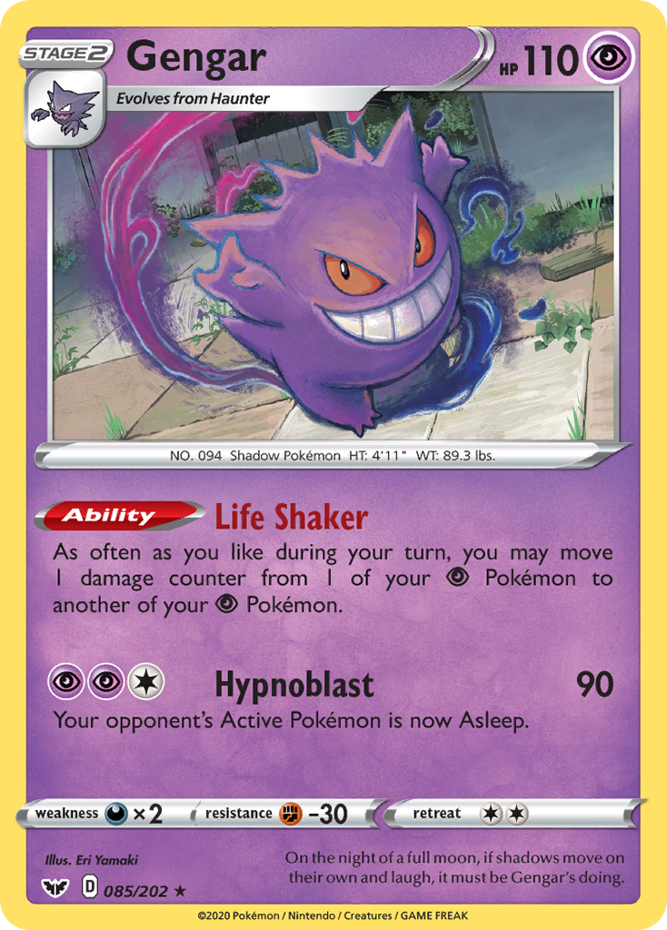 Gengar (085/202) [Sword & Shield: Base Set] | Golgari Games