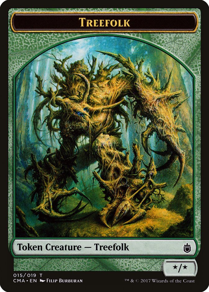 Treefolk Token [Commander Anthology Tokens] | Golgari Games