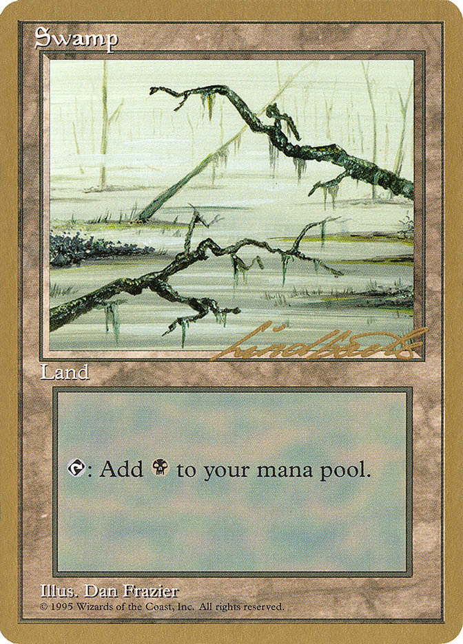 Swamp (ll371) (Leon Lindback) [Pro Tour Collector Set] | Golgari Games