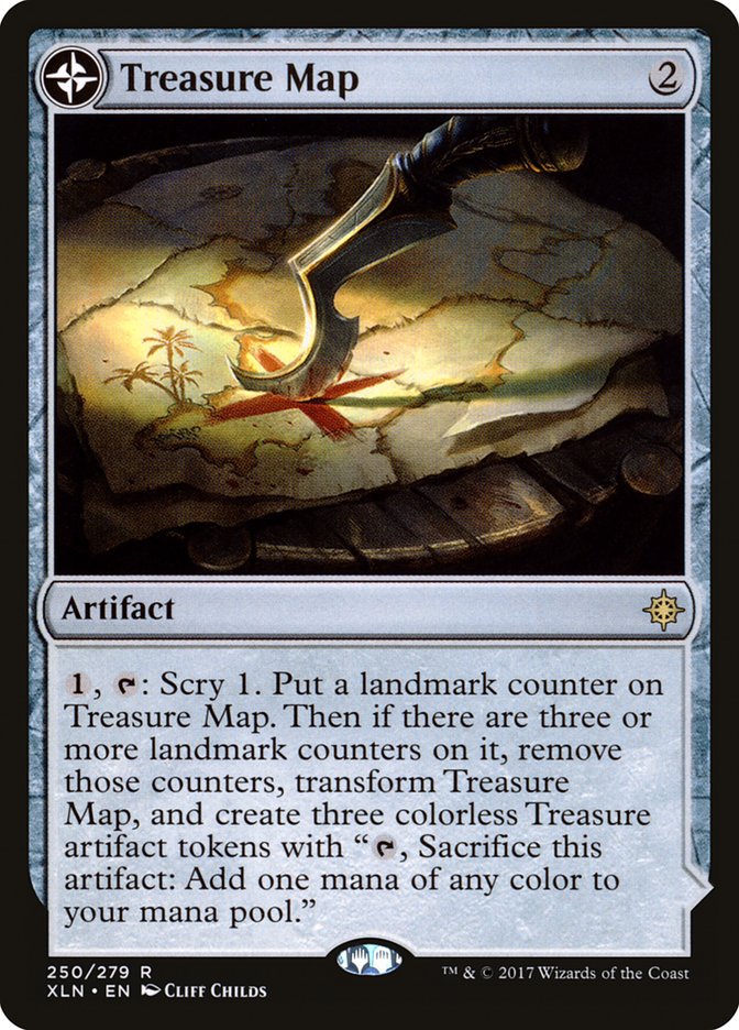 Treasure Map // Treasure Cove [Ixalan] | Golgari Games