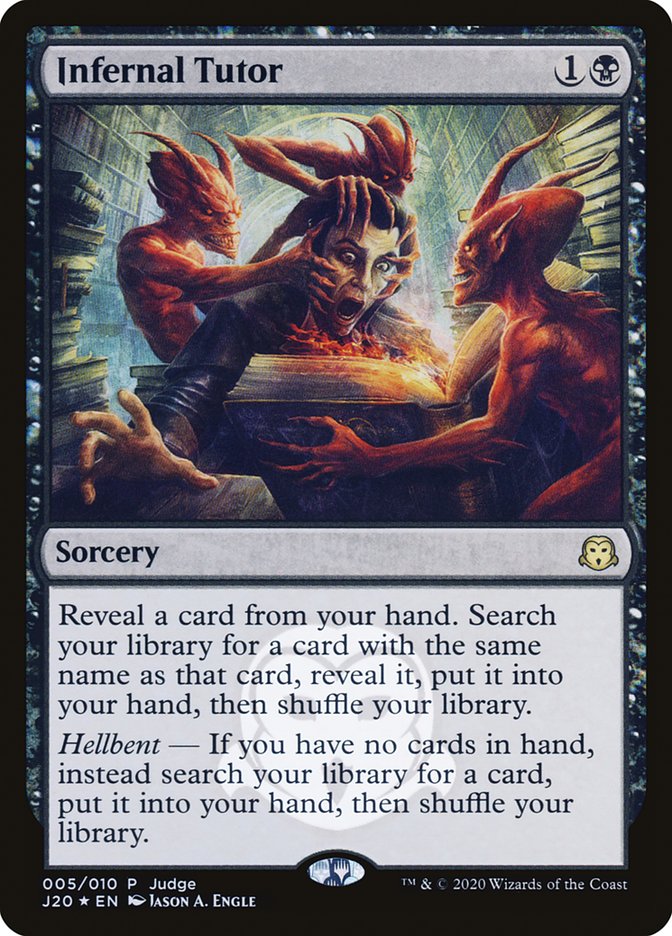 Infernal Tutor [Judge Gift Cards 2020] | Local Legends