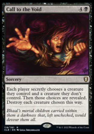 Call to the Void [Commander Legends: Battle for Baldur's Gate] | Local Legends