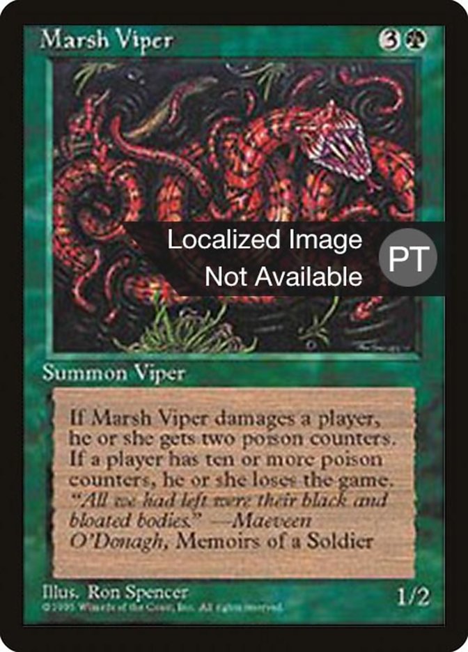 Marsh Viper [Fourth Edition (Foreign Black Border)] | Golgari Games