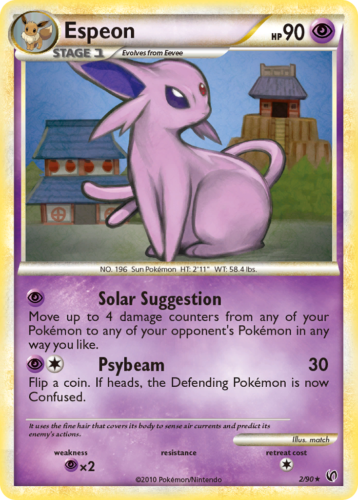 Espeon (2/90) [HeartGold & SoulSilver: Undaunted] | Golgari Games