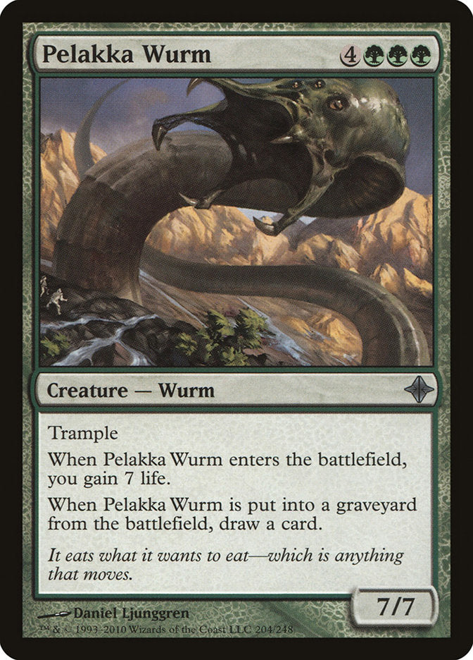 Pelakka Wurm [Rise of the Eldrazi] | Golgari Games