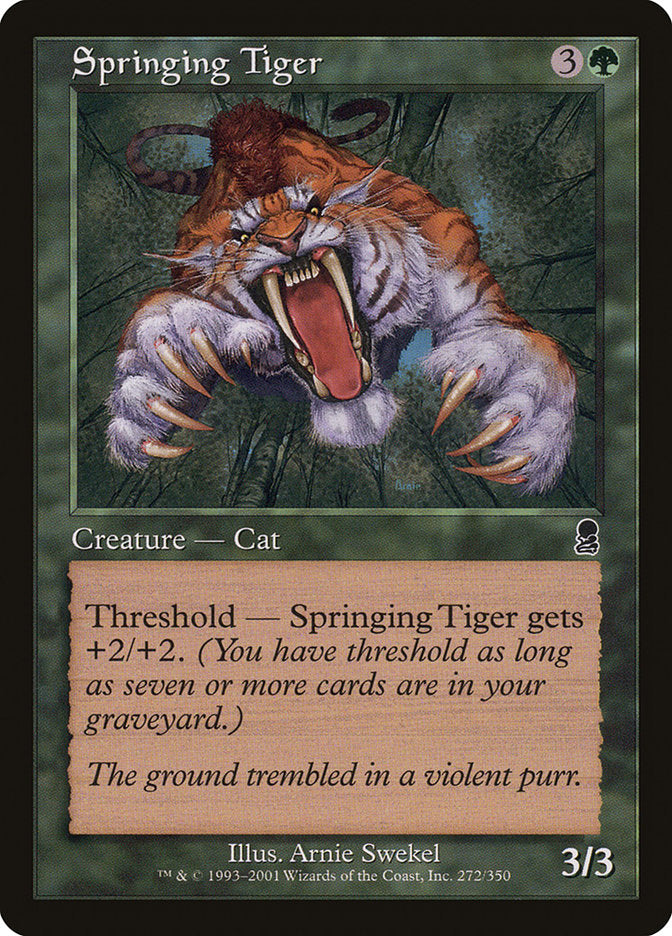 Springing Tiger [Odyssey] | Golgari Games