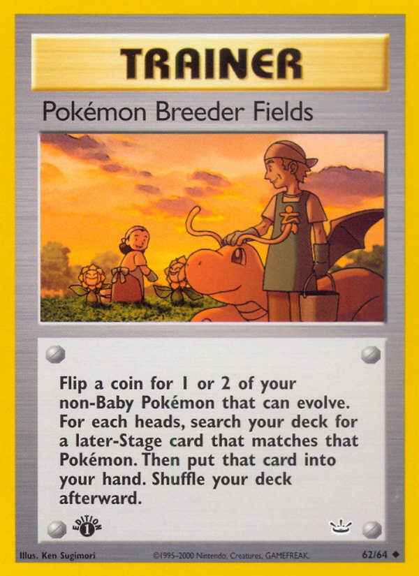 Pokemon Breeder Fields (62/64) [Neo Revelation 1st Edition] | Golgari Games