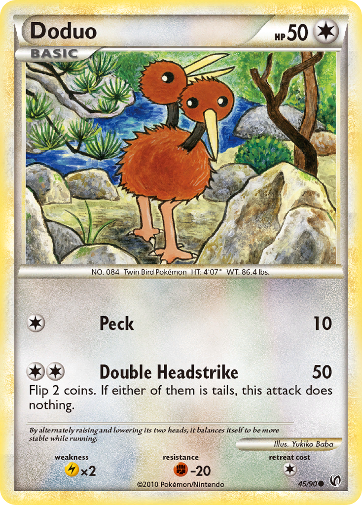 Doduo (45/90) [HeartGold & SoulSilver: Undaunted] | Golgari Games