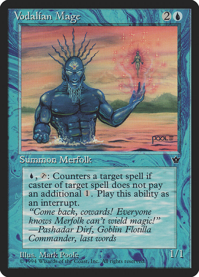 Vodalian Mage (Mark Poole) [Fallen Empires] | Local Legends