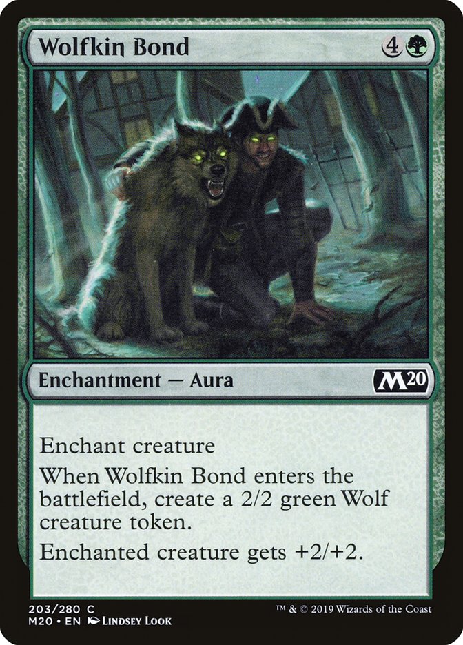 Wolfkin Bond [Core Set 2020] | Golgari Games