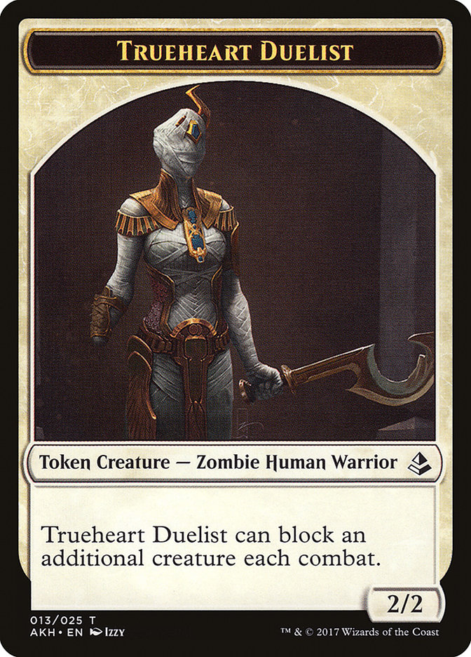 Trueheart Duelist Token [Amonkhet Tokens] | Golgari Games