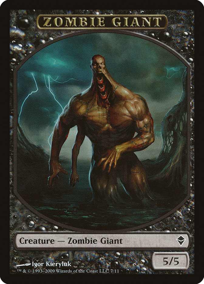 Zombie Giant Token [Zendikar Tokens] | Golgari Games