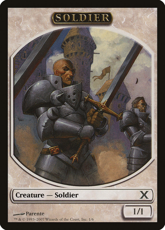 Soldier Token [Tenth Edition Tokens] | Local Legends