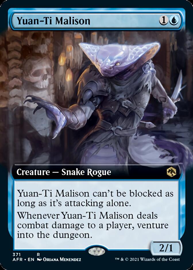 Yuan-Ti Malison (Extended Art) [Dungeons & Dragons: Adventures in the Forgotten Realms] | Golgari Games