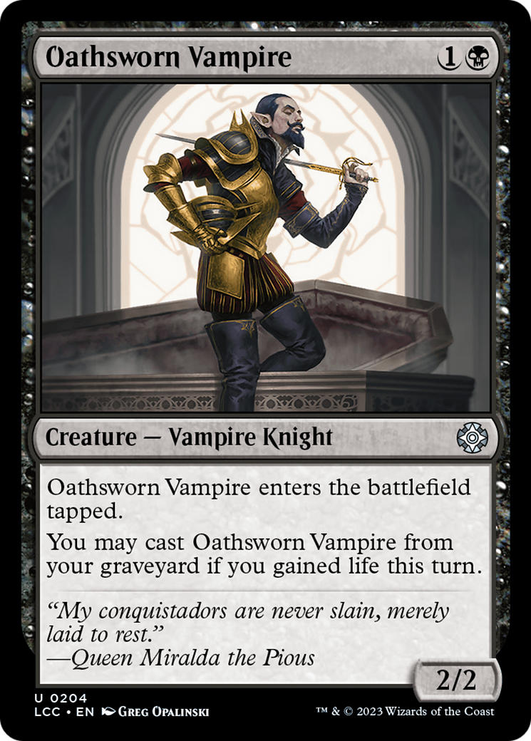 Oathsworn Vampire [The Lost Caverns of Ixalan Commander] | Golgari Games