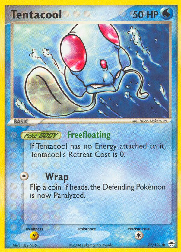 Tentacool (77/101) [EX: Hidden Legends] | Golgari Games