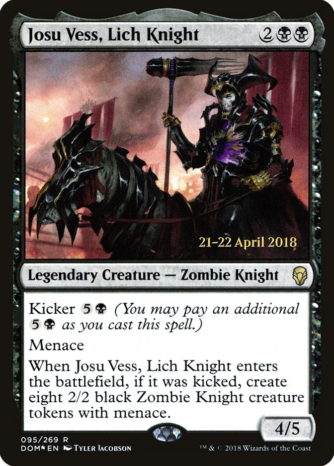 Josu Vess, Lich Knight [Dominaria Prerelease Promos] | Golgari Games