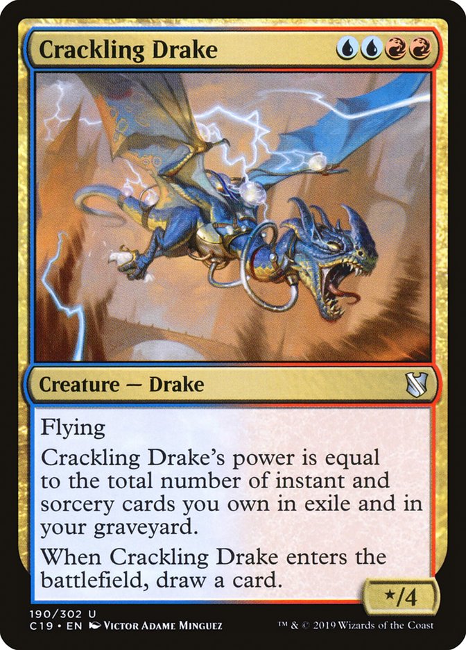 Crackling Drake [Commander 2019] | Local Legends