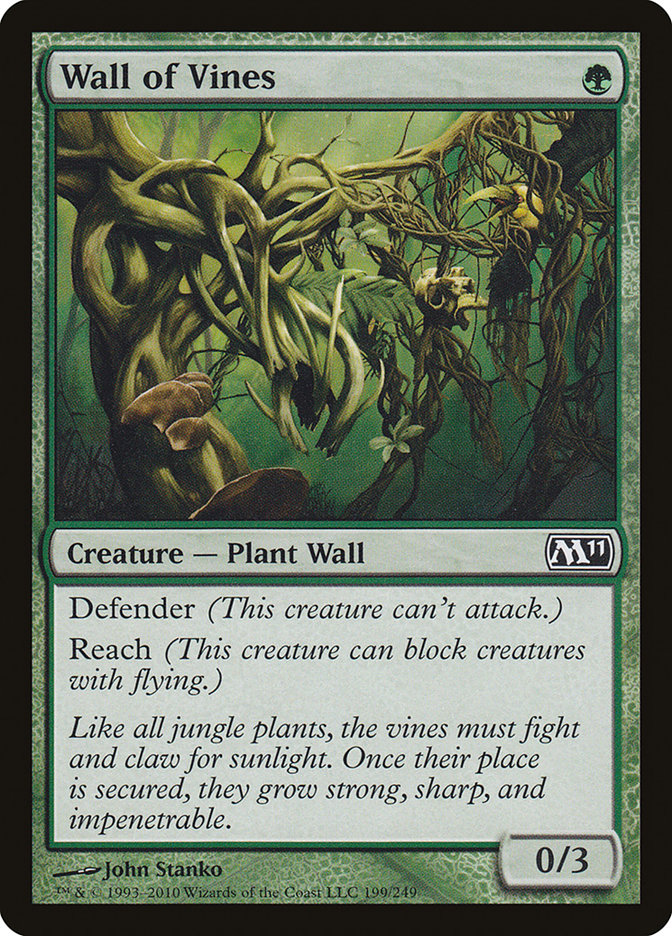 Wall of Vines [Magic 2011] | Golgari Games