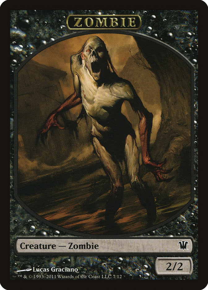 Zombie Token (7/12) [Innistrad Tokens] | Golgari Games