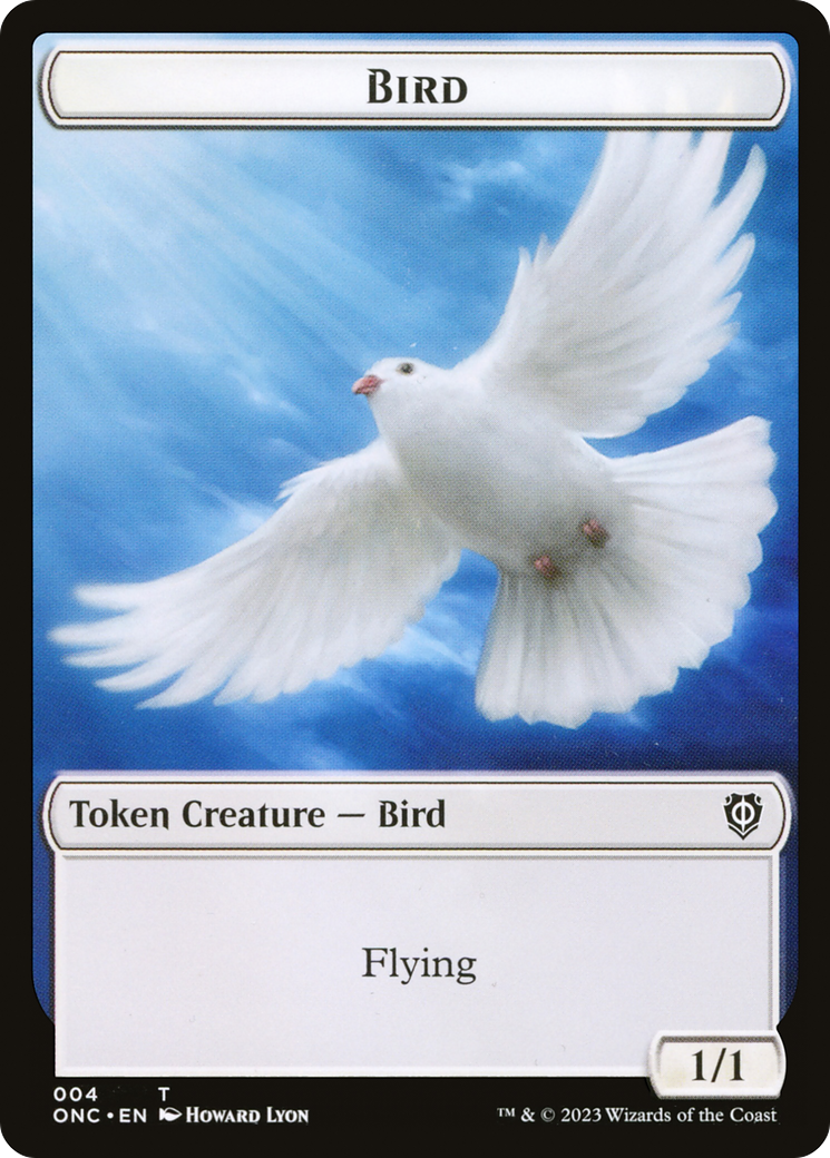 Bird // Cat Double-Sided Token [Phyrexia: All Will Be One Commander Tokens] | Golgari Games