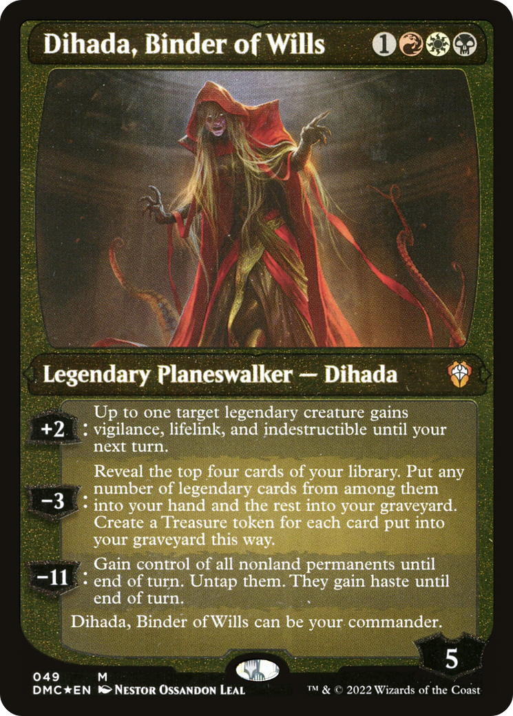 Dihada, Binder of Wills (Showcase Display Commander) [Dominaria United Commander] | Golgari Games