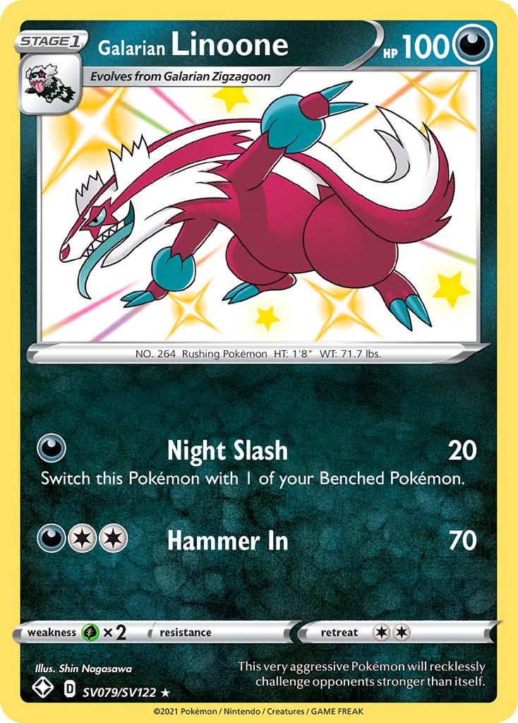 Galarian Linoone (SV079/SV122) [Sword & Shield: Shining Fates] | Local Legends