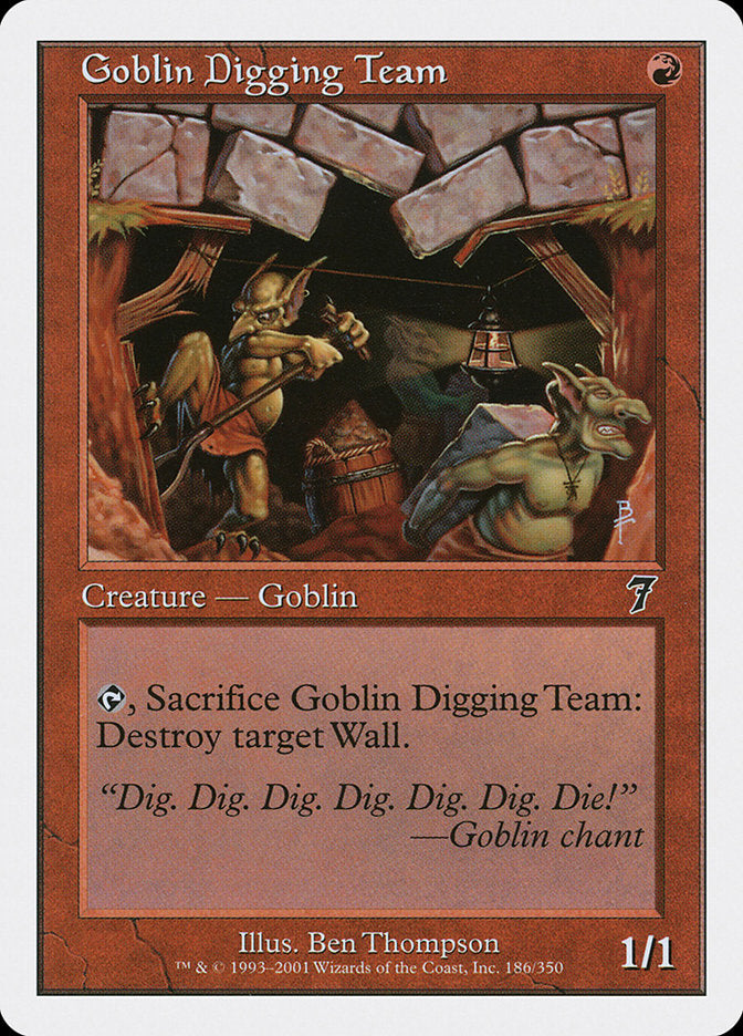 Goblin Digging Team [Seventh Edition] | Golgari Games