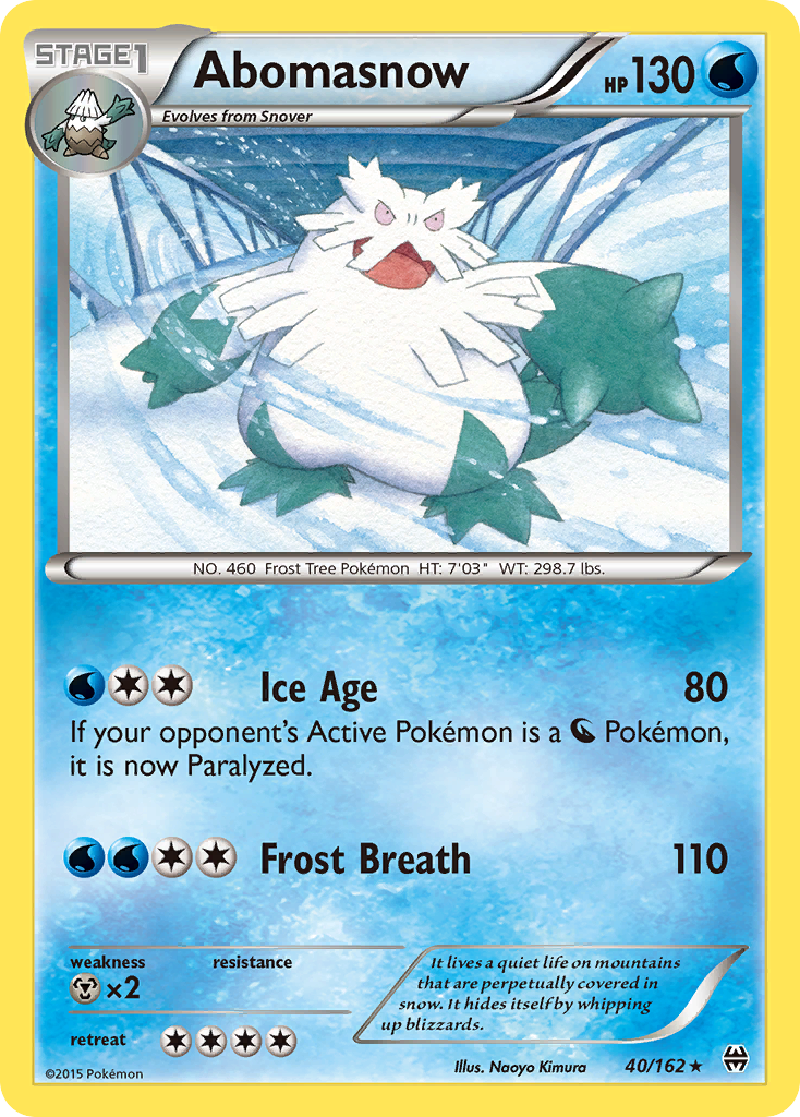 Abomasnow (40/162) [XY: BREAKthrough] | Golgari Games