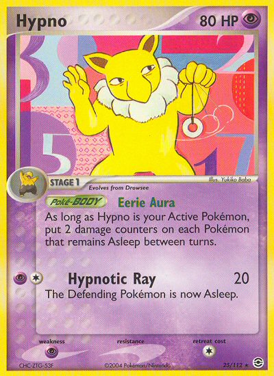 Hypno (25/112) [EX: FireRed & LeafGreen] | Golgari Games