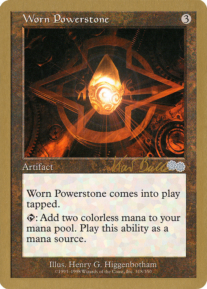 Worn Powerstone (Kai Budde) [World Championship Decks 1999] | Golgari Games