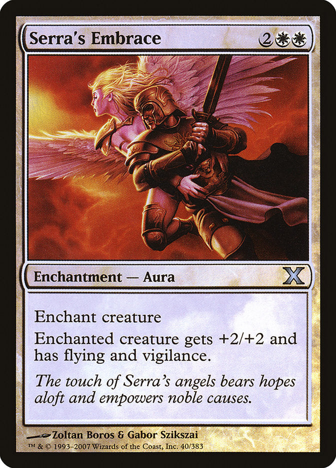 Serra's Embrace (Premium Foil) [Tenth Edition] | Local Legends