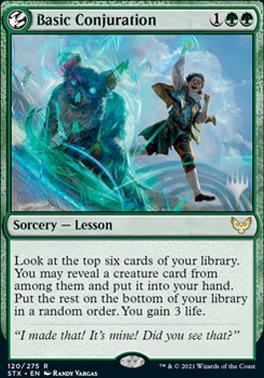 Basic Conjuration (Promo Pack) [Strixhaven: School of Mages Promos] | Golgari Games