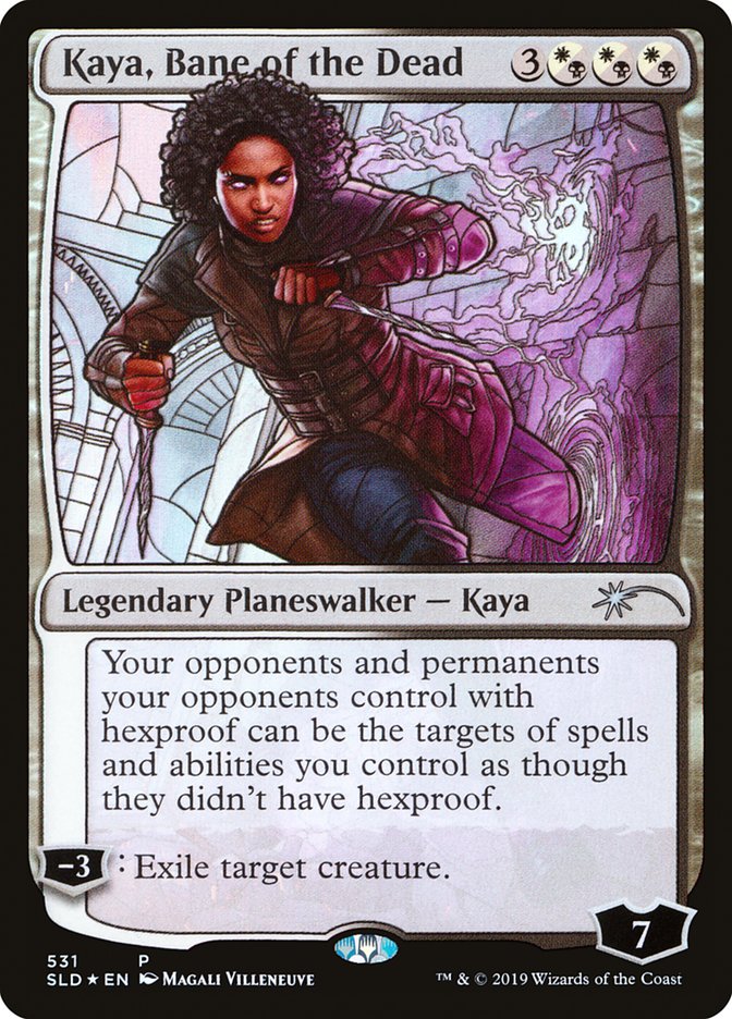 Kaya, Bane of the Dead (Stained Glass) [Secret Lair Drop Promos] | Golgari Games