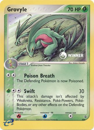 Grovyle (004) (Jumbo Card) [Nintendo: Black Star Promos] | Golgari Games