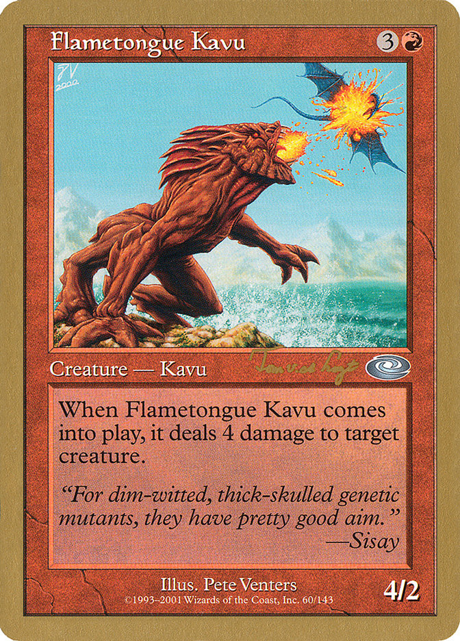 Flametongue Kavu (Tom van de Logt) [World Championship Decks 2001] | Golgari Games