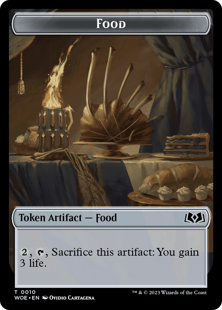 Faerie // Food (0010) Double-Sided Token [Wilds of Eldraine Tokens] | Golgari Games