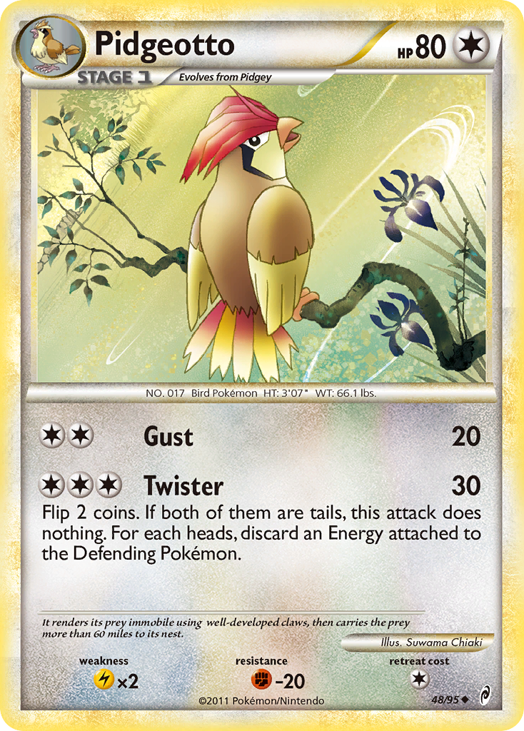 Pidgeotto (48/95) [HeartGold & SoulSilver: Call of Legends] | Golgari Games