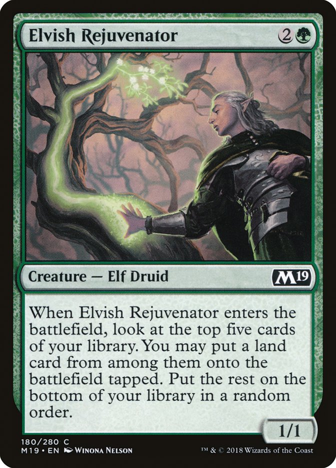 Elvish Rejuvenator [Core Set 2019] | Local Legends