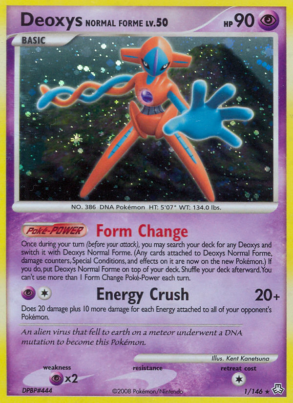 Deoxys Normal Forme (1/146) [Diamond & Pearl: Legends Awakened] | Golgari Games